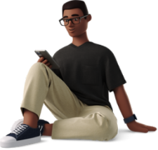 business-3d-young-man-in-casual-clothes-sitting-on-the-floor-with-phone 1
